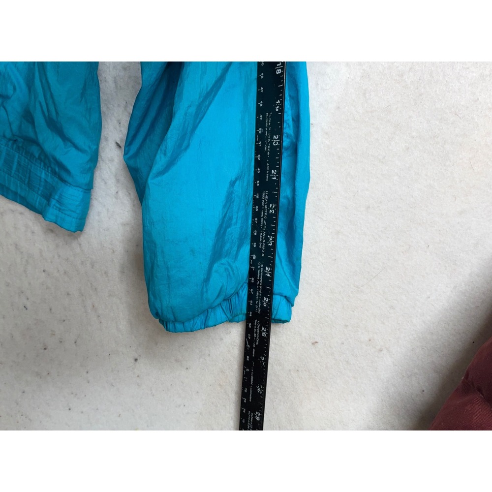 Vintage Pacific Trail Windbreaker Jacket Teal Purple 90s Retro Full Zip Small - Picture 8 of 10